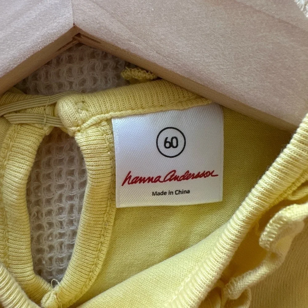 Hanna Anderson‎ Yellow Ruffled Baby Dress
